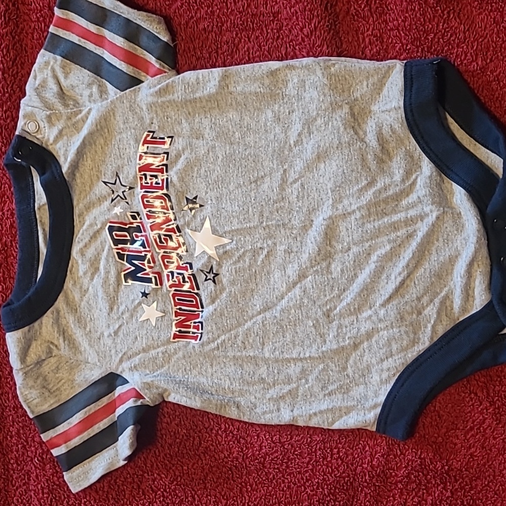 Celebrate Patriotic 6-9 mo Oneies